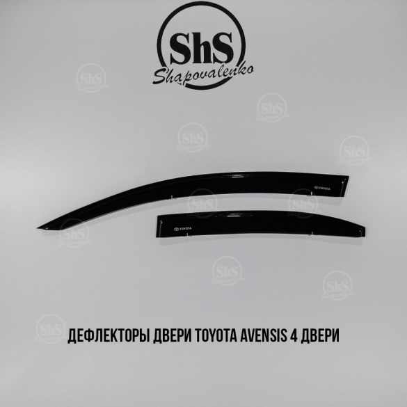 Дефлекторы  двери Toyota Avensis 2003-2009 комплект 4 двери