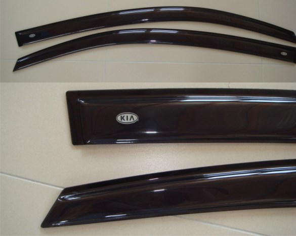 Дефлекторы двери KIA Ceed 2006-2012 комплект 2 двери купе